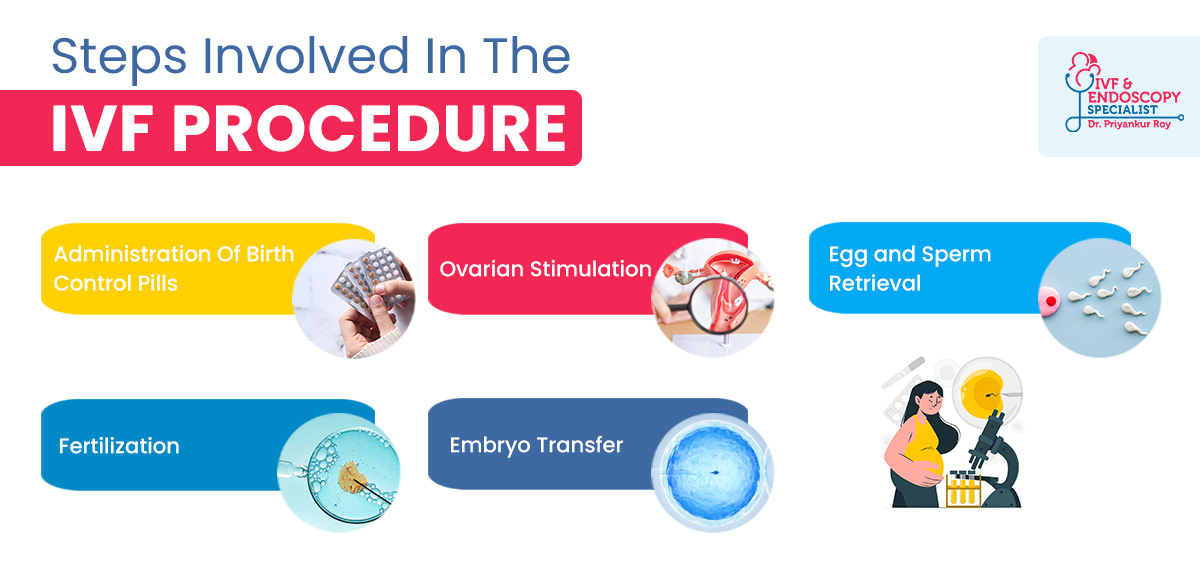 Steps involved in the IVF Process